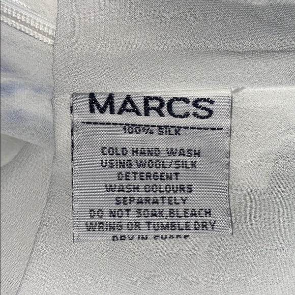 MARCS AU Blue White Floral A-Symmetric Asymmetrical Flowy Dress sz 6 - Picture 5 of 9